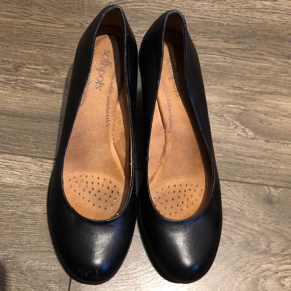 Genuine leather heels size 7